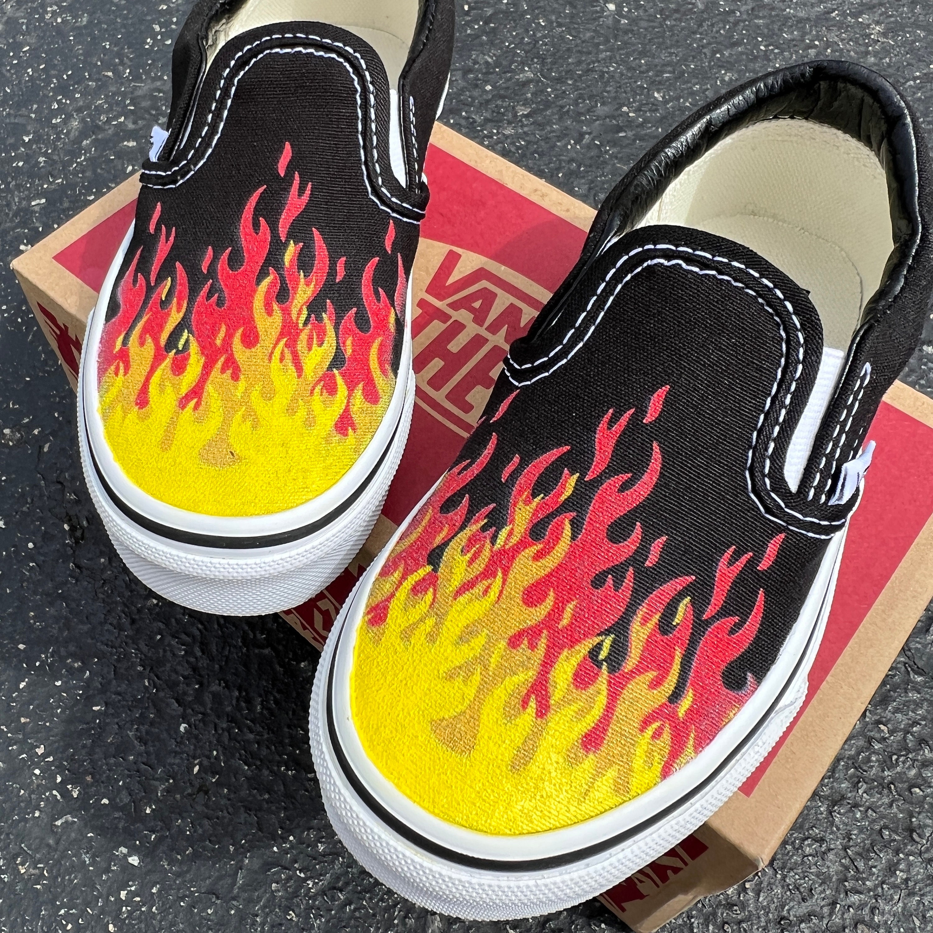 Flaming shoes: where can I get a pair? (Top spots to buy these awesome fiery kicks online now)