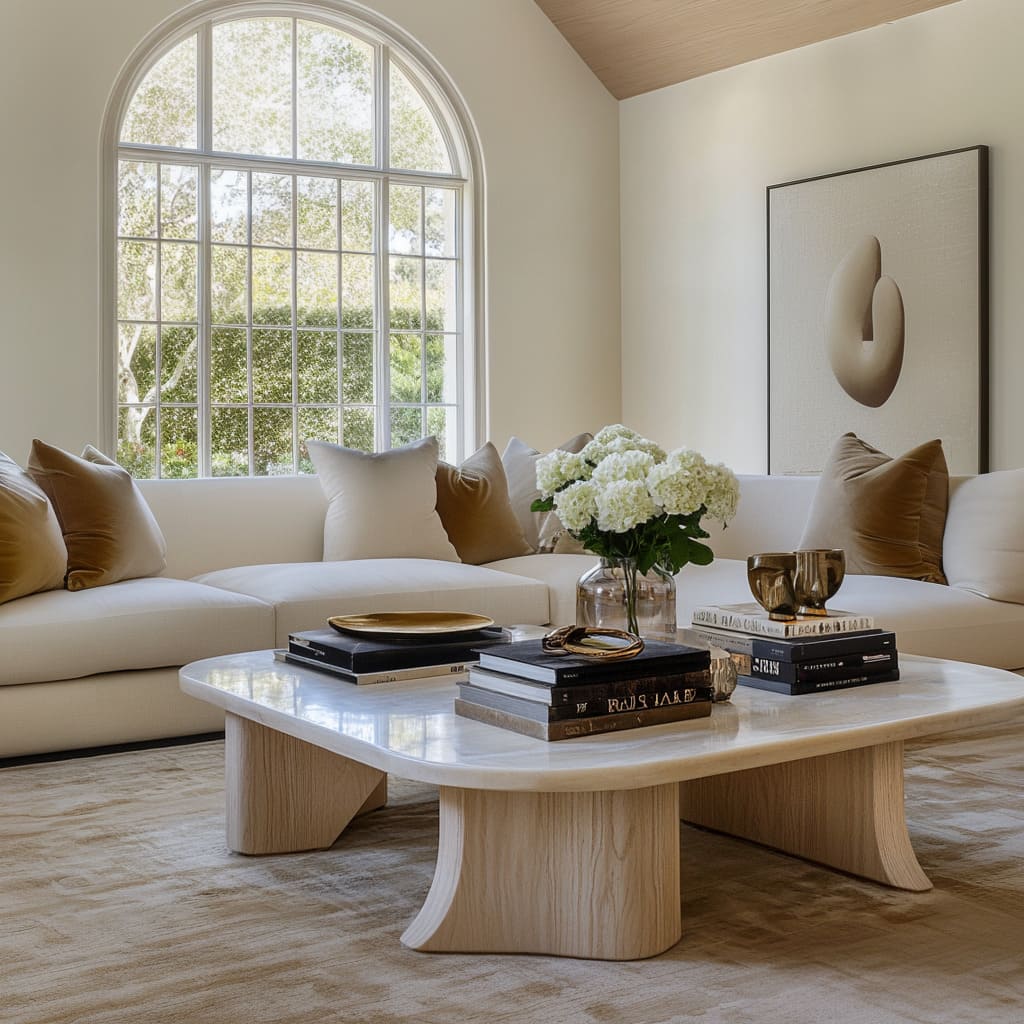 What sculptural coffee table styles are trending now? See cool modern looks for your place!