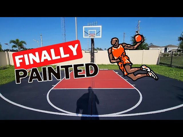 DIY basketball court art projects for you (Learn how to easily paint your own awesome court design at home)