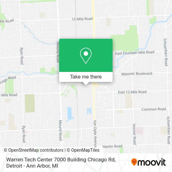 Where is Warren Technical Center located find address directions easily