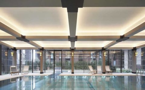 How to visit the swimming pool between buildings London hidden gem location