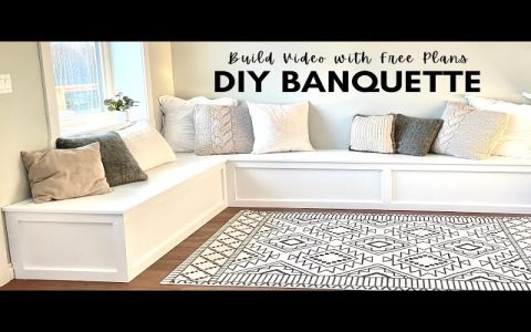 DIY Built in Bench Dining Table Easy Step by Step Installation Guide