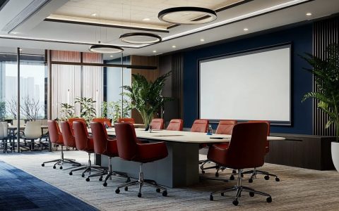 Interior New Office Building Style Modern Trends Simple Examples