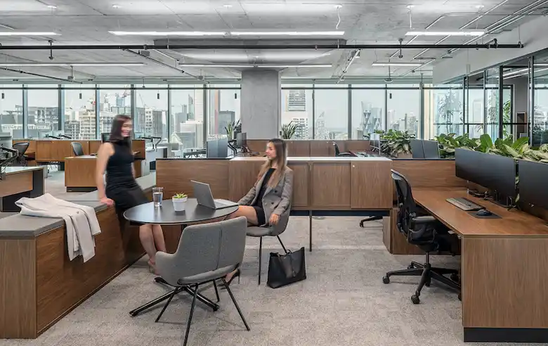 Interior New Office Building Style Modern Trends Simple Examples