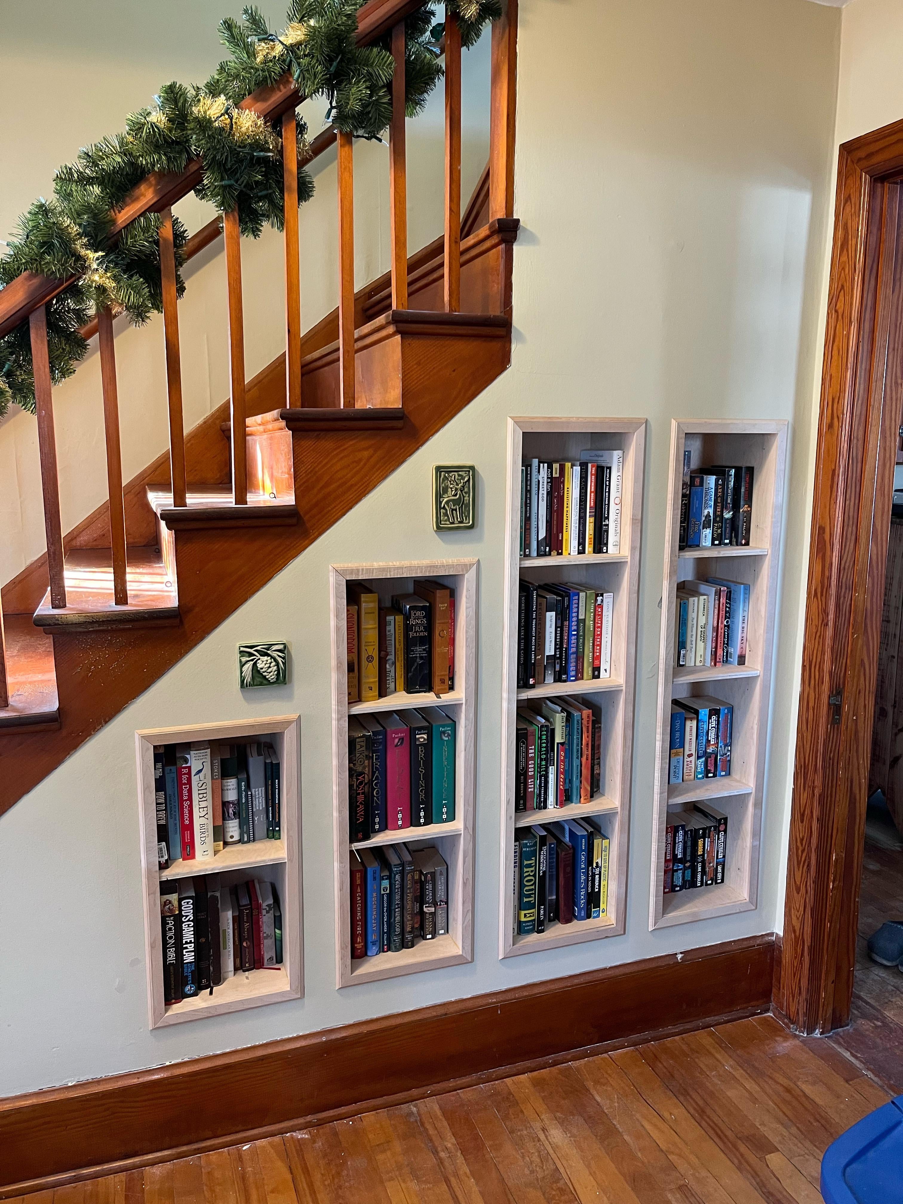Stairwell bookshelf installation guide? Follow simple methods avoid mistakes.