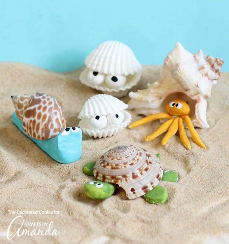 DIY crafts from seashells for kids? (Simple and safe activity tips)