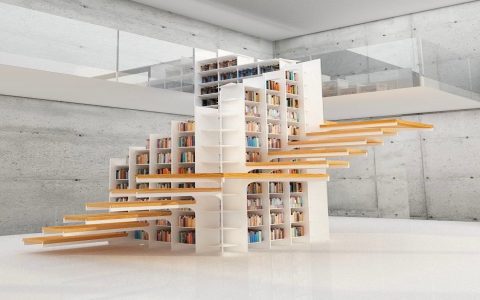 Cost of staircase with bookshelves how much and ways to save money.